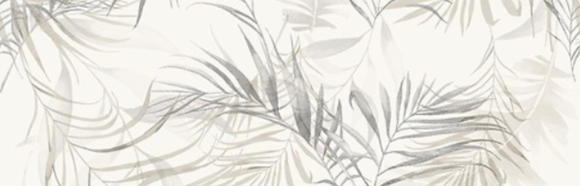 Cersanit Lamia Softy Leaves White Inserto Satin csempe 59x89 cm