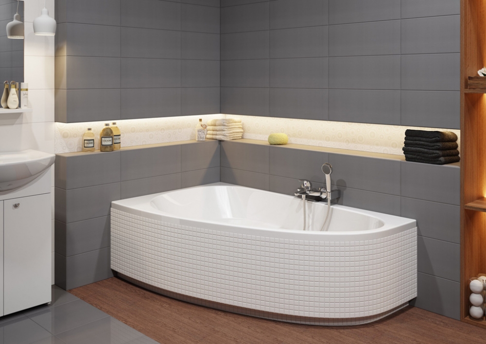 Cersanit Joanna New Aszimmetrikus kád 140 x 90 cm