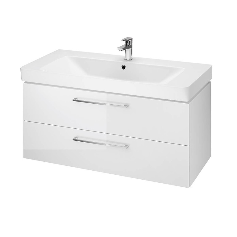 Cersanit Lara szekrény Mille mosdóval fehér 100x48 cm (S801-330-DSM)