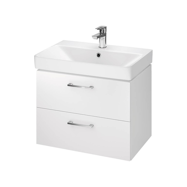 Cersanit Lara szekrény Mille slim mosdóval fényes fehér 60×41 cm (S801-318-DSM)