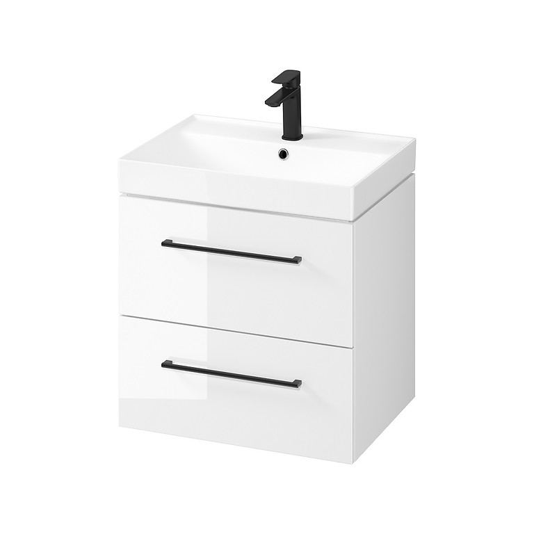 Cersanit Larga alsószekrény Larga mosdóval fényes fehér 60x45 cm (S801-439)