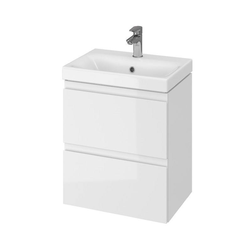 Cersanit Moduo slim alsószekrény mosdóval fényes fehér 50×35 (S801-229-DSM)