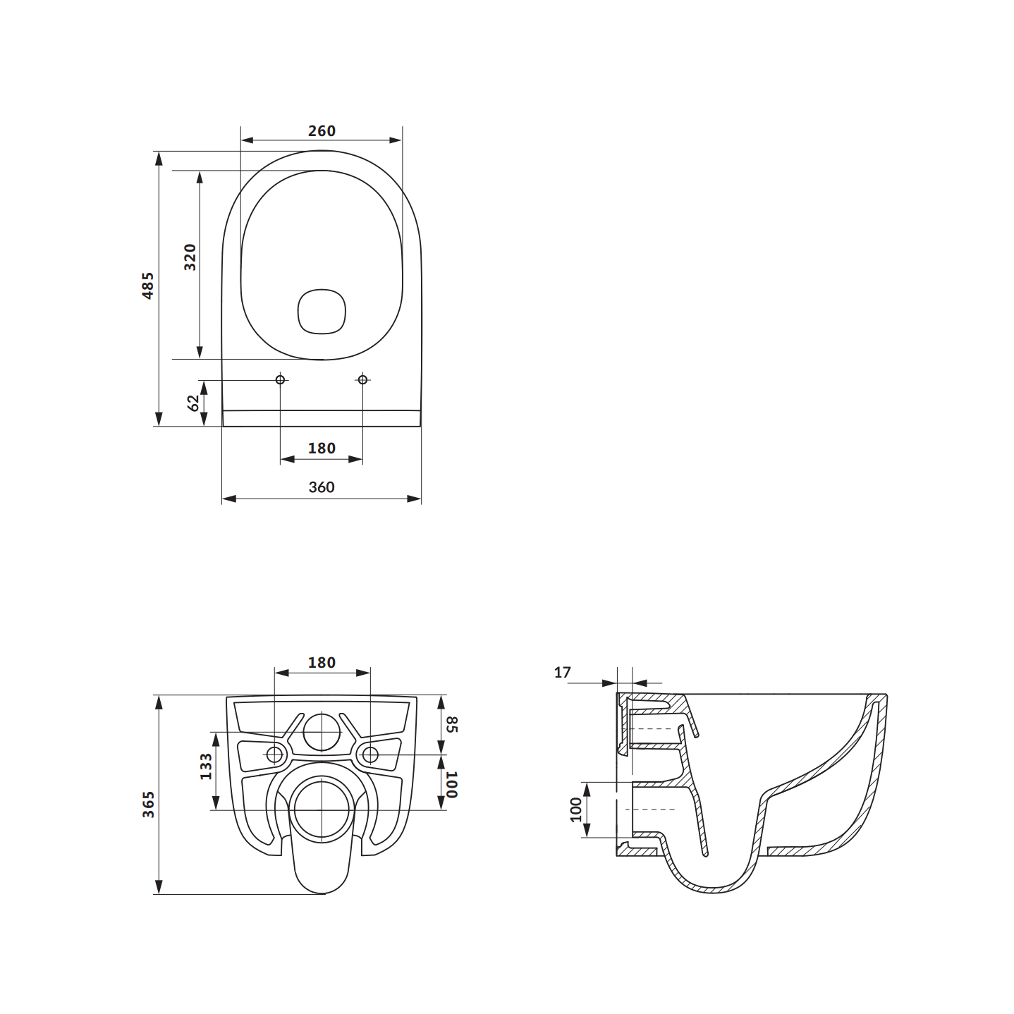 Cersanit Set C951 Intro Pro Oval Tornado kompakt fali WC slim ülőkével (S4038-001)