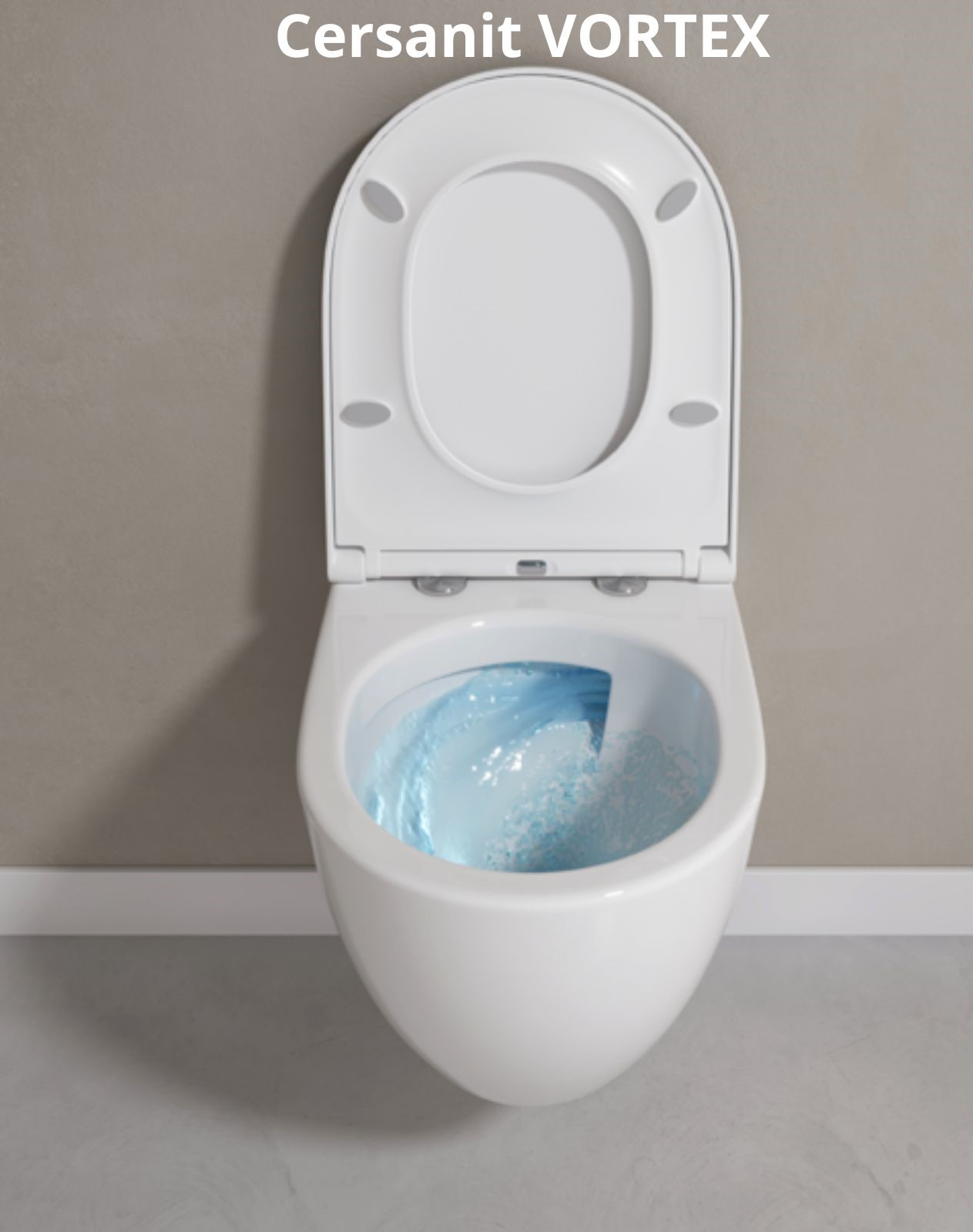 Cersanit City Pro Square Vortex Fali WC ülőkével (S701-884)