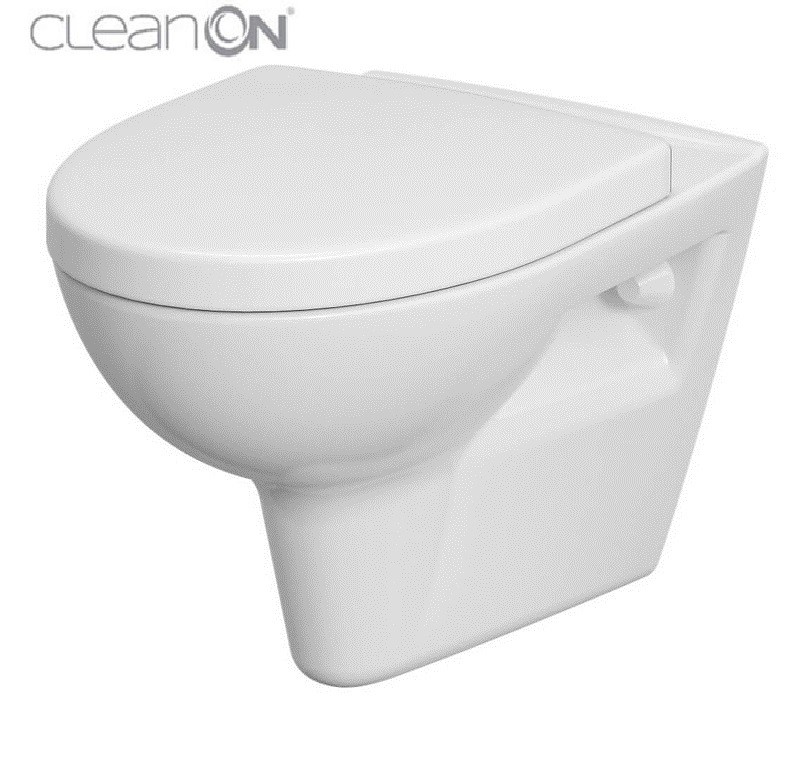 Cersanit Parva Perem Nélküli Mélyöblítésű Fali WC ülőkével (K701-015)