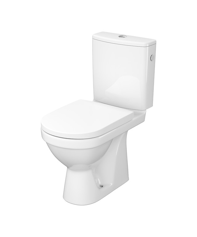 Cersanit Zip Nyitott Peremes Monoblokkos Mélyöblítésű Alsó Kifolyású WC, Soft Close Ülőkével (K121-013)