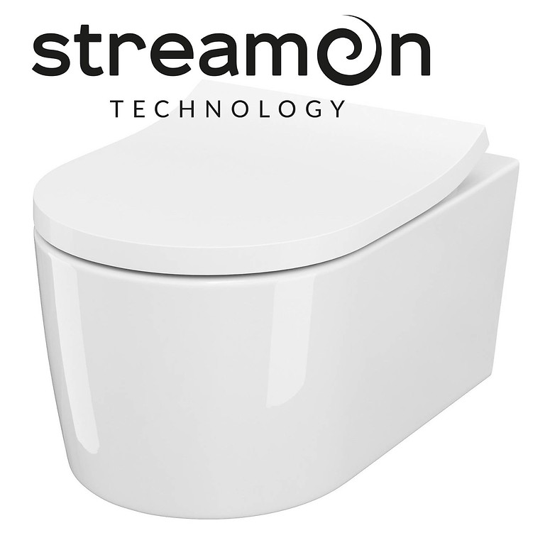 Cersanit Inverto StreamOn Fali WC, Slim Soft Close Ülőkével (S701-432)