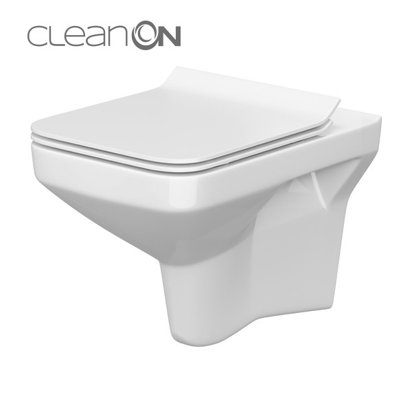 Cersanit Como Perem Nélküli Mélyöblítésű Fali WC, Soft Close Ülőkével (K701-102)