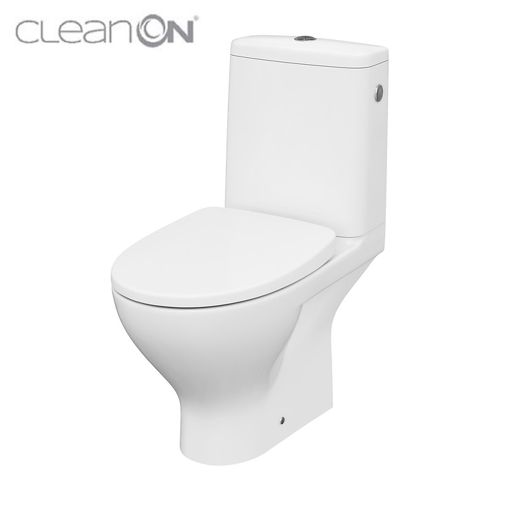 Cersanit Moduo Perem Nélküli Monoblokkos Hátsó Kifolyású WC, Soft Close Ülőkével (K116-024)