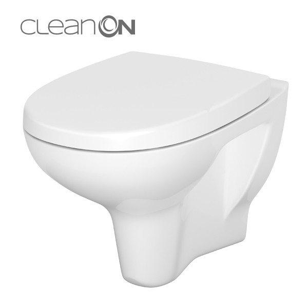 Cersanit Arteco New Perem Nélküli Mélyöblítésű Fali WC, Soft Close Ülőkével (S701-180)